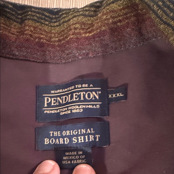 Pendleton Men's Striped Shirt Jacket in Earth Tones - Picture 2 of 9